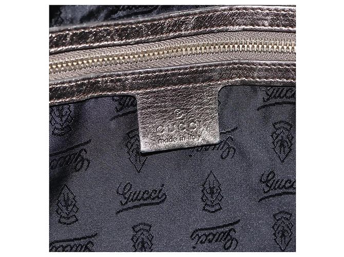 GUCCI Histeria Borsa Tote Pelle Argento Oro 197021 Auth mr1995 D'oro - vista 18