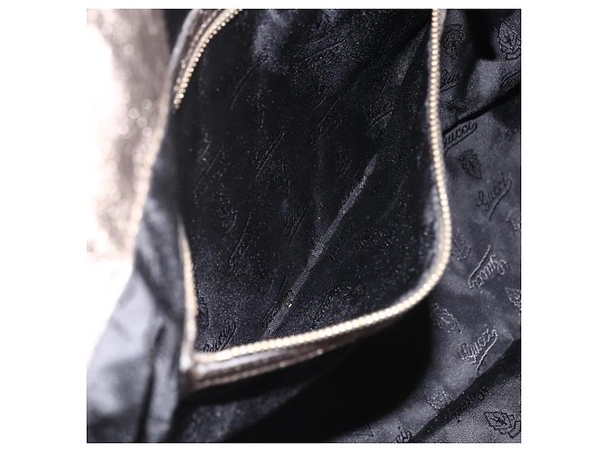 GUCCI Histeria Borsa Tote Pelle Argento Oro 197021 Auth mr1995 D'oro - vista 22