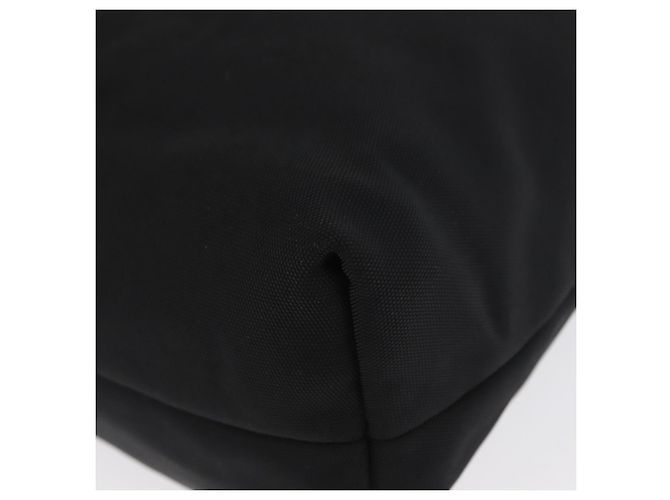 Gucci Borsa Tote in Nylon Nera Argento Auth 173861 Nero - vista 14