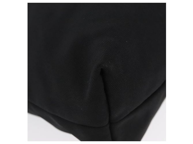 Gucci Borsa Tote in Nylon Nera Argento Auth 173861 Nero - vista 15