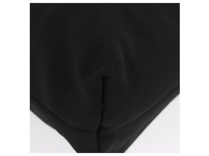 Gucci Borsa Tote in Nylon Nera Argento Auth 173861 Nero - vista 9
