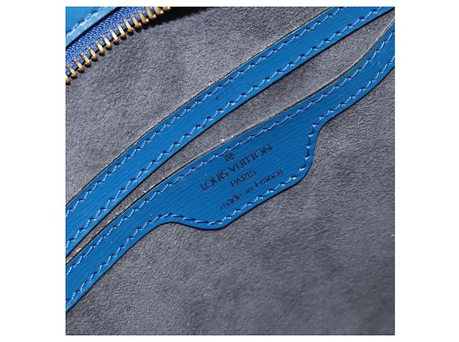 LOUIS VUITTON Borsa a Spalla Epi Saint Jacques Blu M52275 LV Auth ep13657 - vista 17