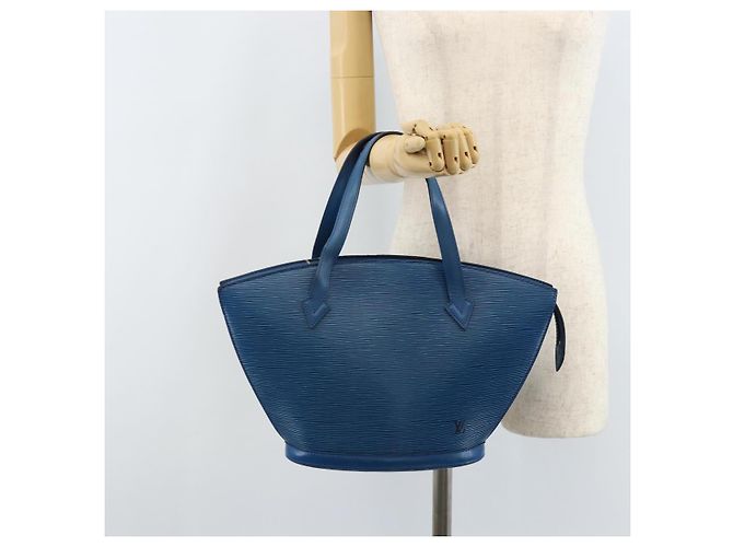LOUIS VUITTON Borsa a Spalla Epi Saint Jacques Blu M52275 LV Auth ep13657 - vista 21
