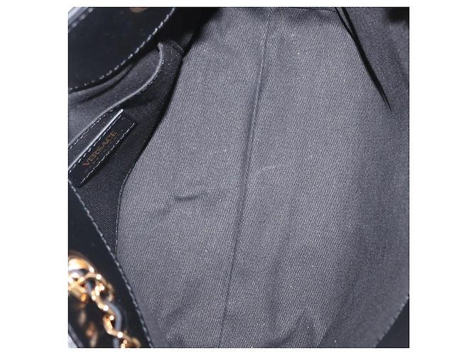 Bottega Veneta Borsa Tote in Pelle con Catena Nera Oro Auth BA10943 Nero D'oro - vista 10