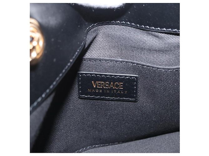 Bottega Veneta Borsa Tote in Pelle con Catena Nera Oro Auth BA10943 Nero D'oro - vista 19