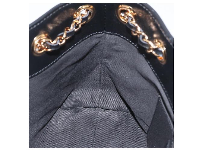 Bottega Veneta Borsa Tote in Pelle con Catena Nera Oro Auth BA10943 Nero D'oro - vista 21