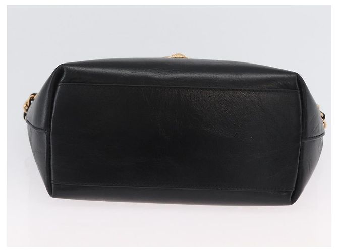 Bottega Veneta Borsa Tote in Pelle con Catena Nera Oro Auth BA10943 Nero D'oro - vista 5