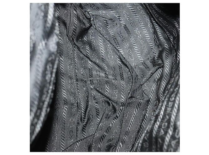 PRADA Backpack Nylon Black Silver Auth 171645 Silvery - view 11