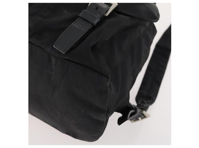 PRADA Backpack Nylon Black Silver Auth 171645 Silvery - view 16