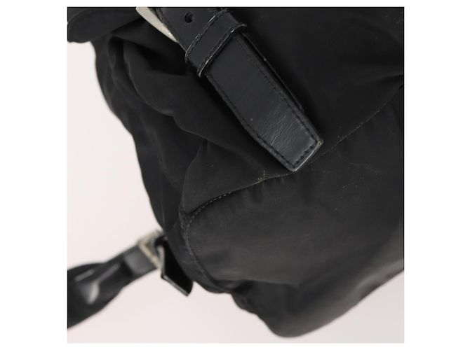 PRADA Backpack Nylon Black Silver Auth 171645 Silvery - view 17