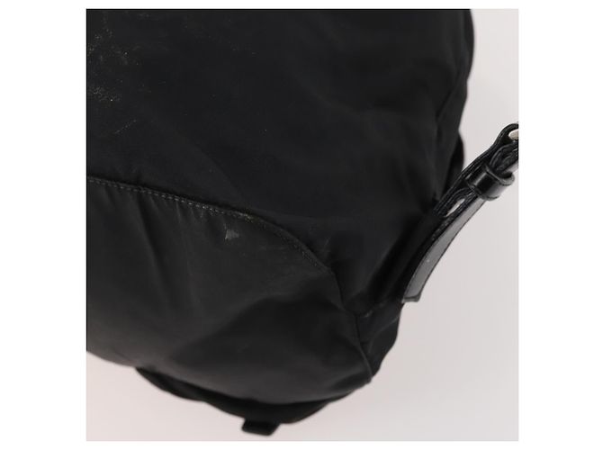PRADA Backpack Nylon Black Silver Auth 171645 Silvery - view 18