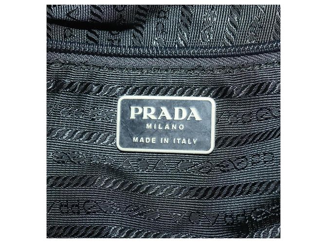 PRADA Backpack Nylon Black Silver Auth 171645 Silvery - view 25