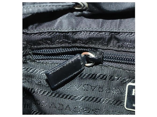 PRADA Backpack Nylon Black Silver Auth 171645 Silvery - view 26