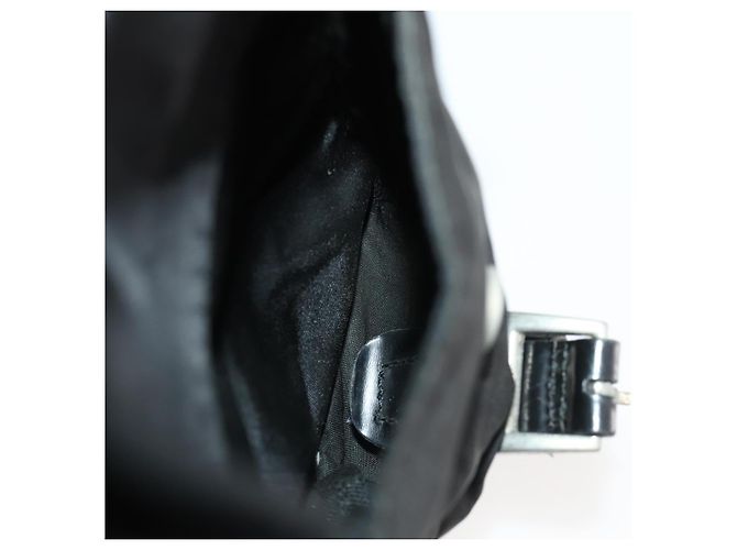 PRADA Backpack Nylon Black Silver Auth 171645 Silvery - view 29