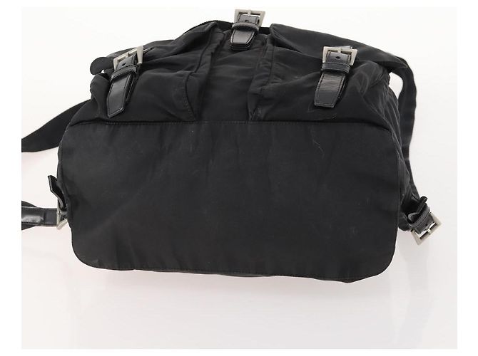 PRADA Backpack Nylon Black Silver Auth 171645 Silvery - view 5