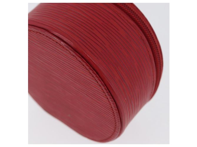 LOUIS VUITTON Epi Ecrin Bijoux 10 Boîte à Bijoux Rouge M48217 LV Auth LNZ467 - vue 14