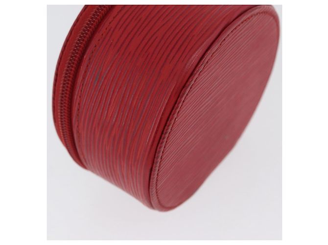 LOUIS VUITTON Epi Ecrin Bijoux 10 Boîte à Bijoux Rouge M48217 LV Auth LNZ467 - vue 7