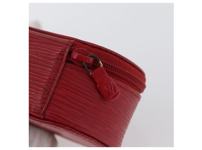 LOUIS VUITTON Epi Ecrin Bijoux 10 Boîte à Bijoux Rouge M48217 LV Auth LNZ467 - vue 8