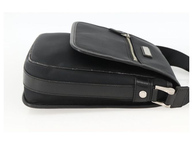 Borsa a Spalla BURBERRY Nylon Nero Argento Autentica 173971 - vista 4