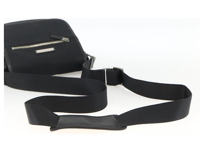 Borsa a Spalla BURBERRY Nylon Nero Argento Autentica 173971 - vista 7