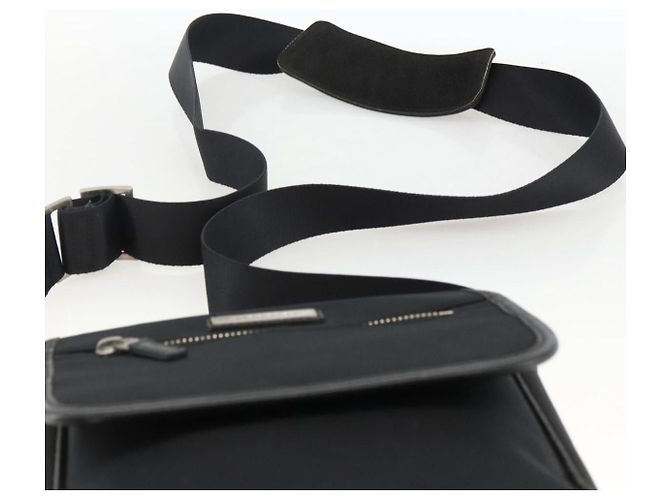 Borsa a Spalla BURBERRY Nylon Nero Argento Autentica 173971 - vista 8