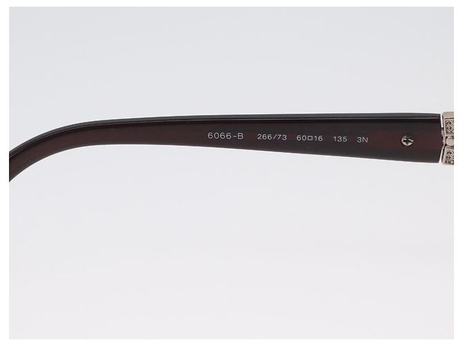Bulgari Gafas de sol BVLGARI metal Marrón 6066-B Auth BA11295V Castaño - vista 11