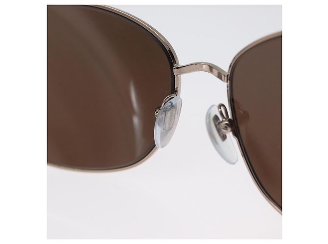 Bulgari Gafas de sol BVLGARI metal Marrón 6066-B Auth BA11295V Castaño - vista 15