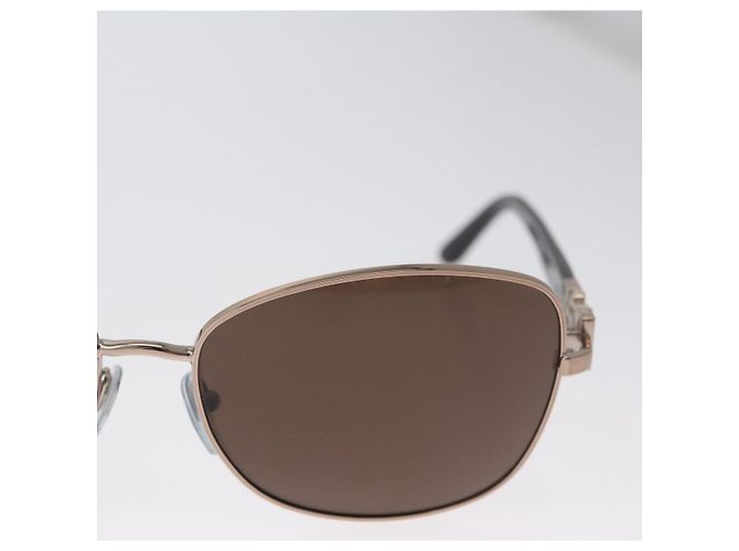 Bulgari Gafas de sol BVLGARI metal Marrón 6066-B Auth BA11295V Castaño - vista 4