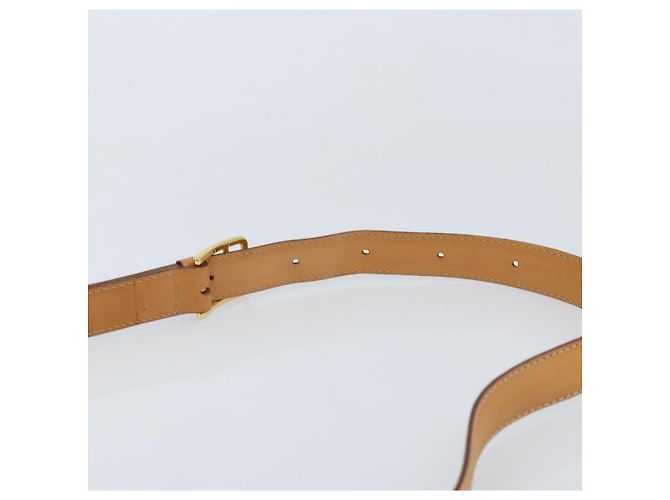Céline Bolsa de ombro em lona Macadam Celine com estampa de carruagem PVC bege ouro Auth 172407 Dourado - vista 8