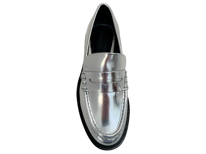 Jonathan Simkhai Mocassini Harper in pelle metallica argento Simkhai - vista 4