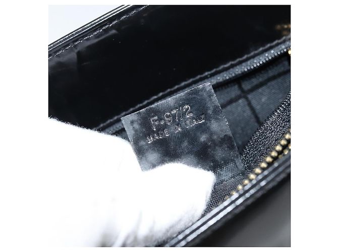 Céline Borsa a Spalla CELINE in Pelle Nera Oro Auth LNZ211 Nero D'oro - vista 12