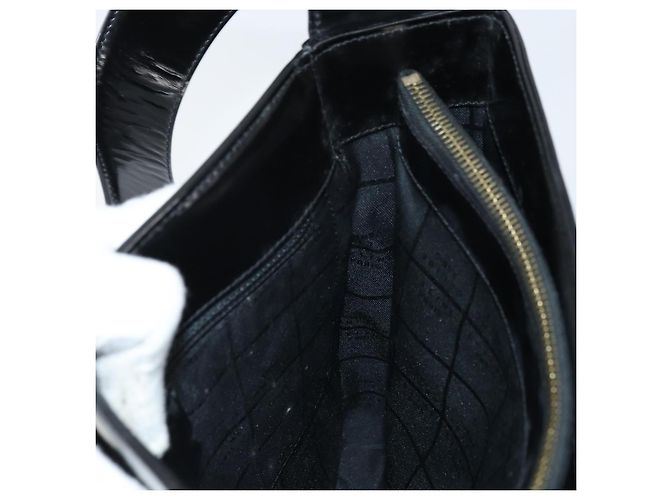 Céline Borsa a Spalla CELINE in Pelle Nera Oro Auth LNZ211 Nero D'oro - vista 17
