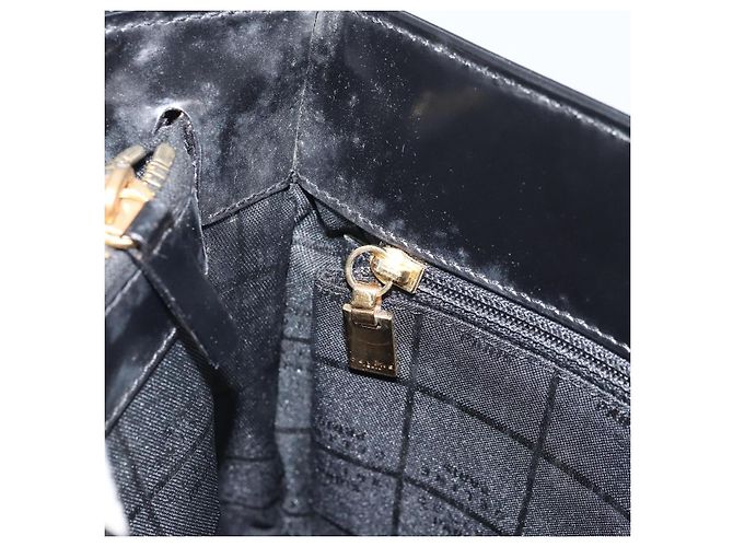 Céline Borsa a Spalla CELINE in Pelle Nera Oro Auth LNZ211 Nero D'oro - vista 19