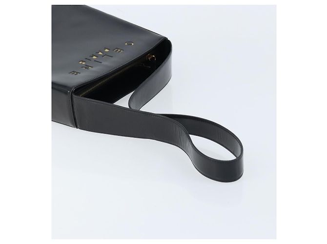 Céline Borsa a Spalla CELINE in Pelle Nera Oro Auth LNZ211 Nero D'oro - vista 7