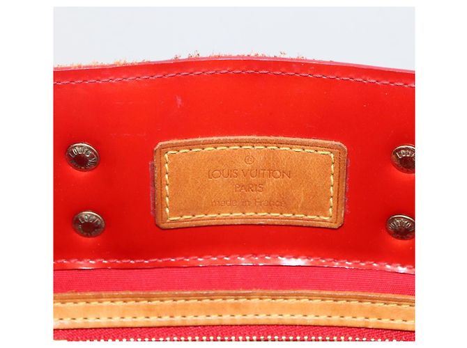 LOUIS VUITTON Borsa a Mano Monogram Vernis Reade PM Rossa M91088 LV Auth BA11201 Rosso - vista 10