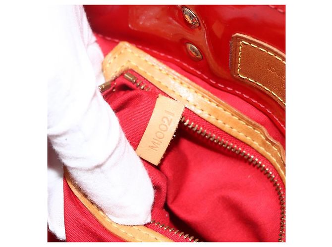 LOUIS VUITTON Borsa a Mano Monogram Vernis Reade PM Rossa M91088 LV Auth BA11201 Rosso - vista 12