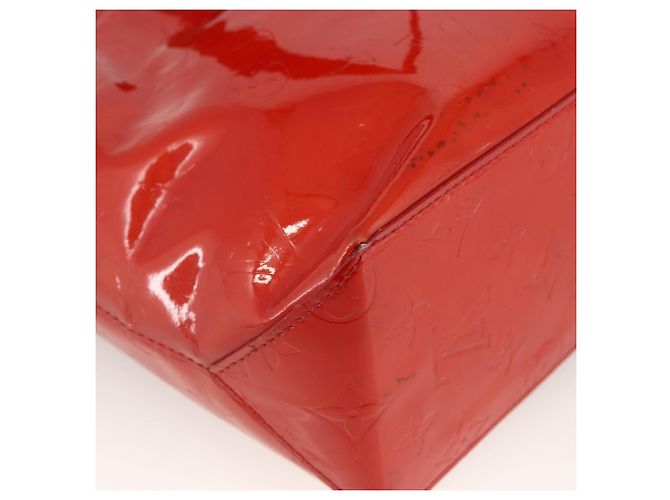 LOUIS VUITTON Borsa a Mano Monogram Vernis Reade PM Rossa M91088 LV Auth BA11201 Rosso - vista 16