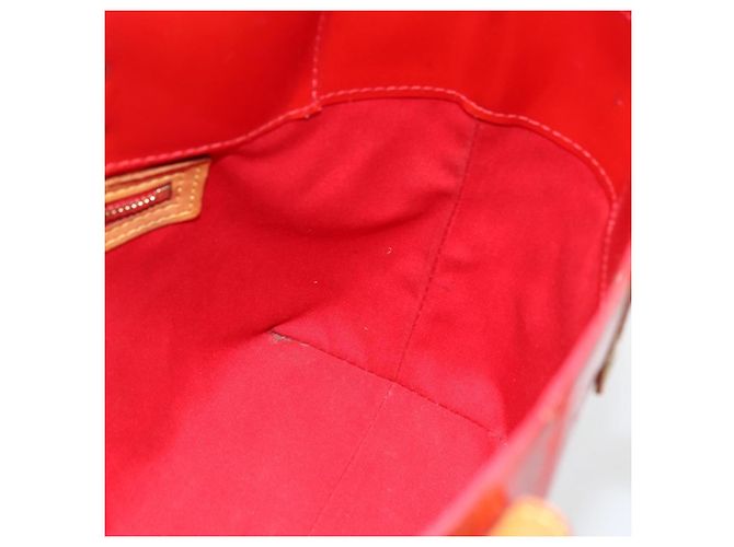 LOUIS VUITTON Borsa a Mano Monogram Vernis Reade PM Rossa M91088 LV Auth BA11201 Rosso - vista 17