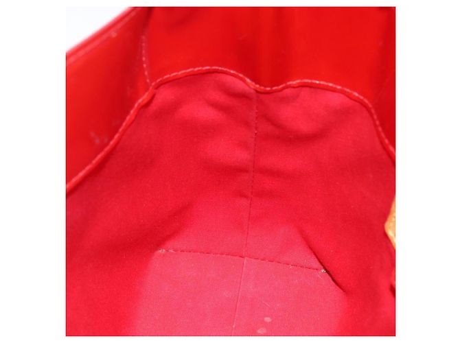 LOUIS VUITTON Borsa a Mano Monogram Vernis Reade PM Rossa M91088 LV Auth BA11201 Rosso - vista 18