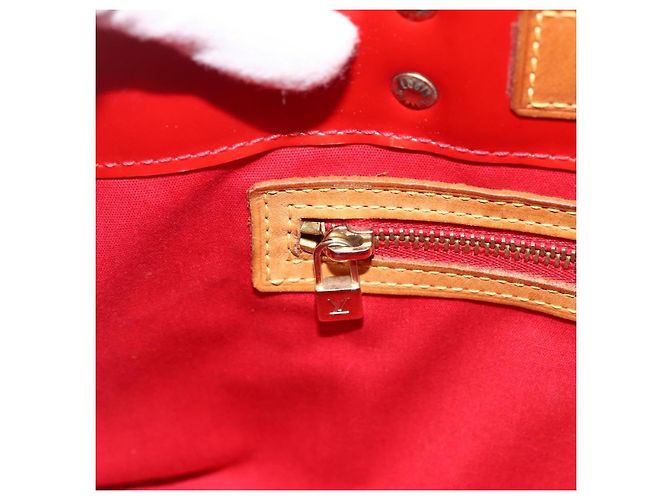 LOUIS VUITTON Borsa a Mano Monogram Vernis Reade PM Rossa M91088 LV Auth BA11201 Rosso - vista 19
