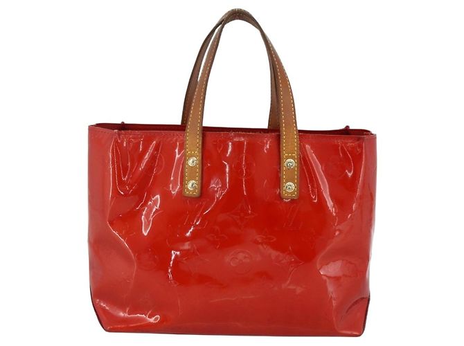LOUIS VUITTON Borsa a Mano Monogram Vernis Reade PM Rossa M91088 LV Auth BA11201 Rosso - vista 2