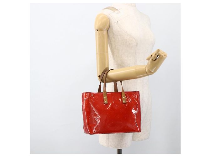 LOUIS VUITTON Borsa a Mano Monogram Vernis Reade PM Rossa M91088 LV Auth BA11201 Rosso - vista 21