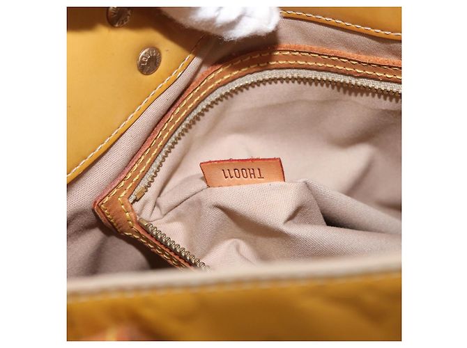 LOUIS VUITTON Monogram Vernis Reade MM Borsa a Mano Beige M91141 LV Auth 173771 - vista 12