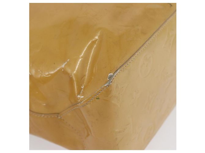 LOUIS VUITTON Monogram Vernis Reade MM Borsa a Mano Beige M91141 LV Auth 173771 - vista 16