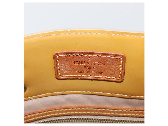 LOUIS VUITTON Monogram Vernis Reade MM Borsa a Mano Beige M91141 LV Auth 173771 - vista 19