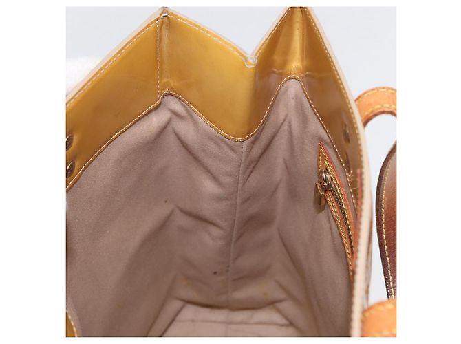 LOUIS VUITTON Monogram Vernis Reade MM Borsa a Mano Beige M91141 LV Auth 173771 - vista 21