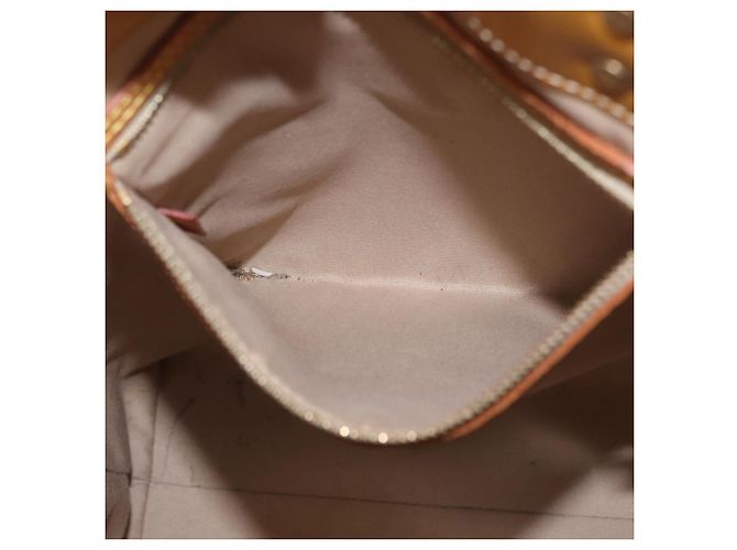 LOUIS VUITTON Monogram Vernis Reade MM Borsa a Mano Beige M91141 LV Auth 173771 - vista 23