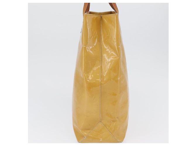 LOUIS VUITTON Monogram Vernis Reade MM Borsa a Mano Beige M91141 LV Auth 173771 - vista 4