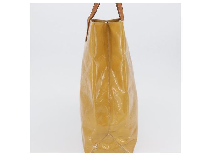 LOUIS VUITTON Monogram Vernis Reade MM Borsa a Mano Beige M91141 LV Auth 173771 - vista 5
