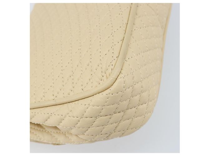 BALLY Borsa a Spalla con Catena Pelle Beige Oro Auth am10887V D'oro - vista 16